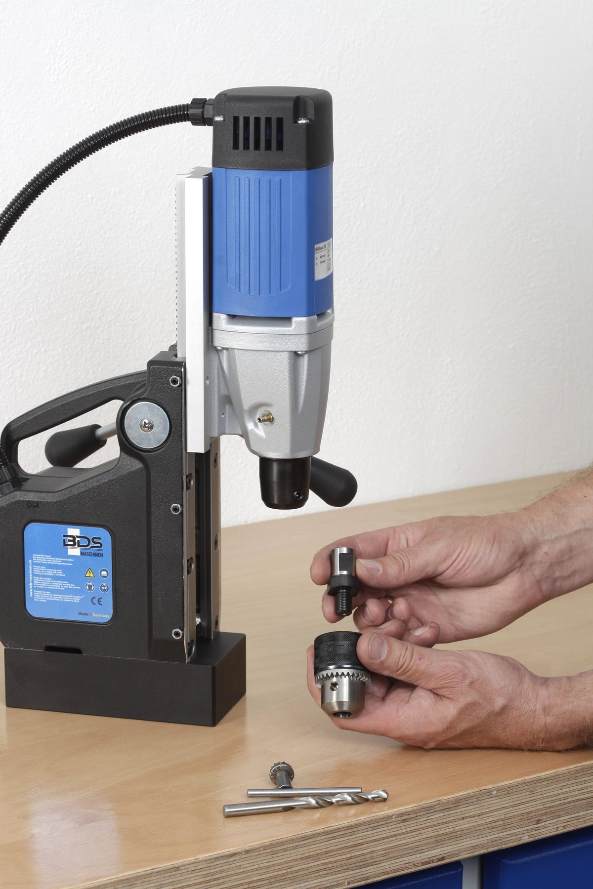 Fitting a drill chuck with the BDS ZAP 100 adapter