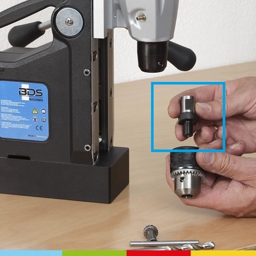 BDS ZAP 100 Weldon drill chuck adapter