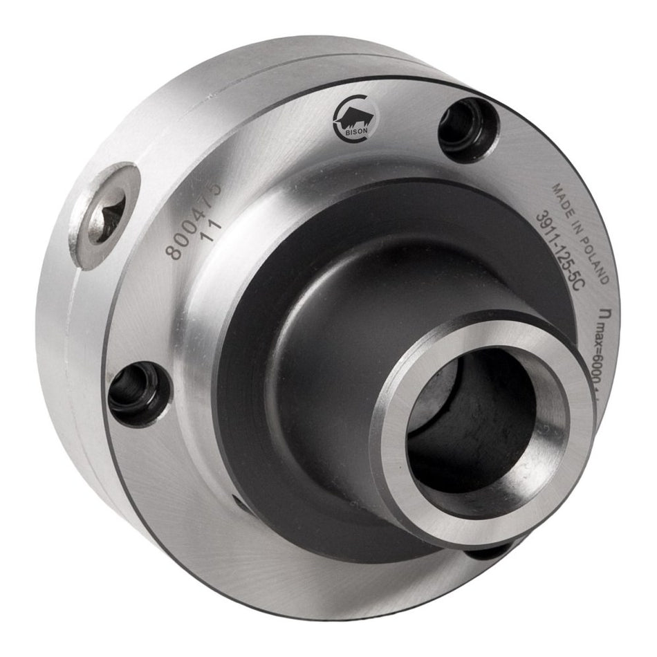 BISON 3911 5C Collet Chuck, 125 mm, Plain Back
