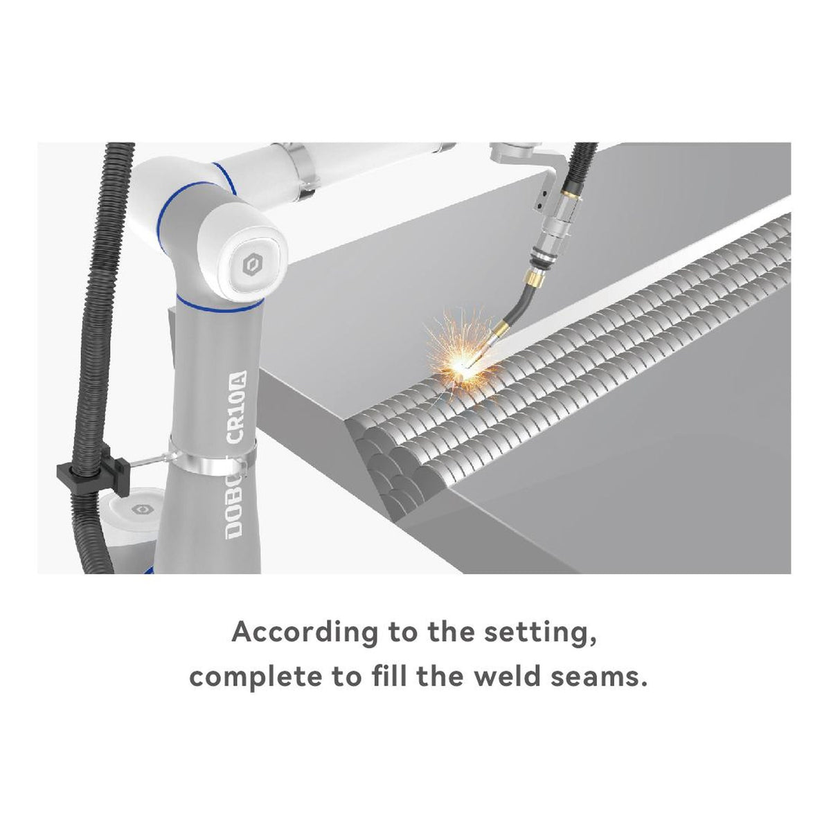 Dobot cobot multi-layer, multi-pass weld on thick plate