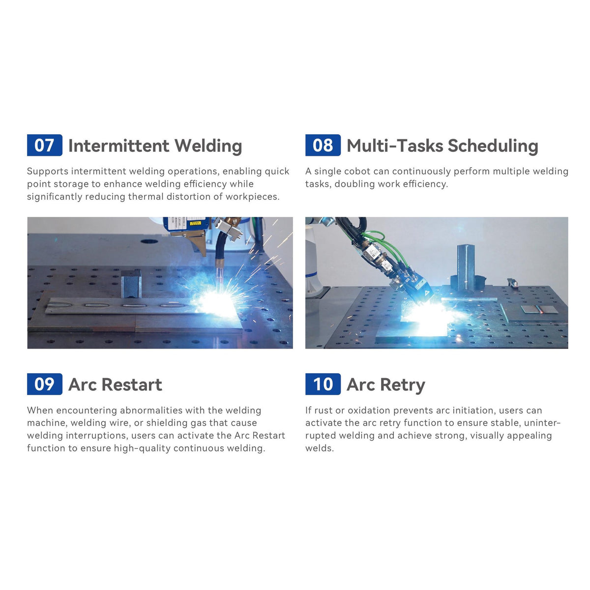 Dobot cobot intermittent (stitch) welding