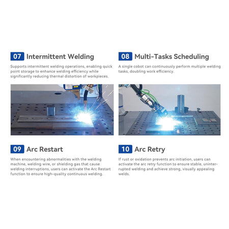 Dobot cobot intermittent (stitch) welding