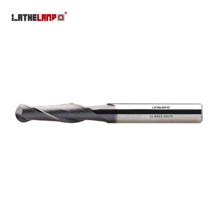 Long Ball Nose Cutter, up to 35 HRC, 2 Flutes