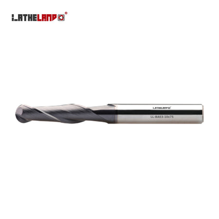 LATHELAND® Long Ball Nose Cutter, up to 35 HRC, 2 Flutes – BA03