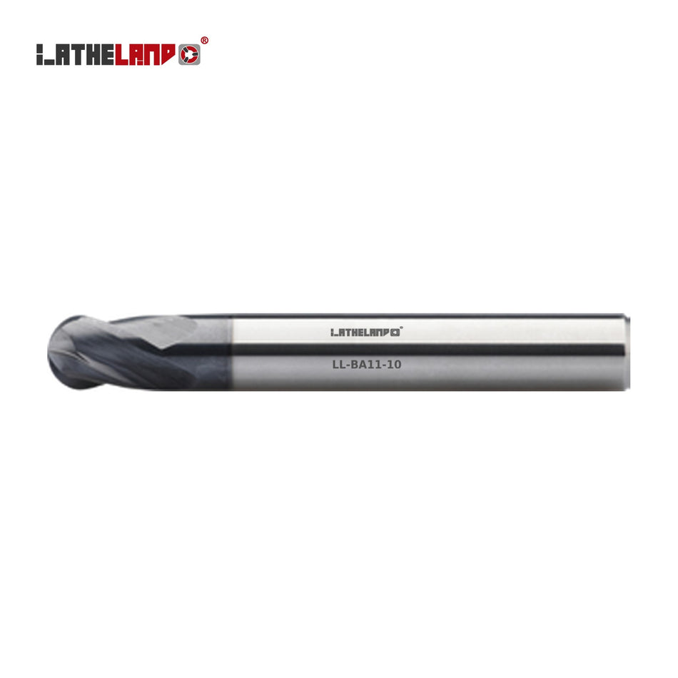 LATHELAND® Ball Nose Cutter, 36–50 HRC, 4 Flutes – BA11