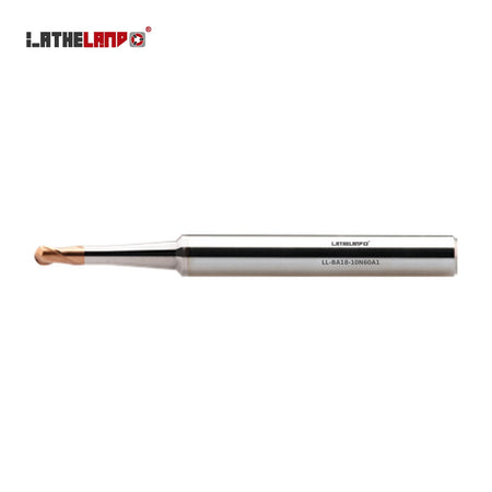 LATHELAND® Ball Nose Cutter with Taper Neck, 36–50 HRC, 2 Flutes – BA18