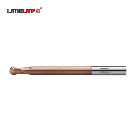 Extra-Long Ball Nose Cutter, 53–68 HRC, 2 Flutes