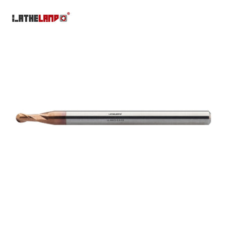 LATHELAND® Miniature Ball Nose Cutter, 53–68 HRC, 2 Flutes – BA22