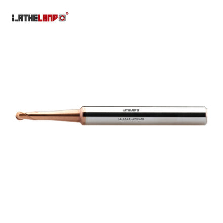 Ball Nose Cutter with Taper Neck, 53–68 HRC, 2 Flutes