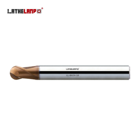 LATHELAND® Ball Nose Cutter, 40–60 HRC, 2 Flutes – BA24