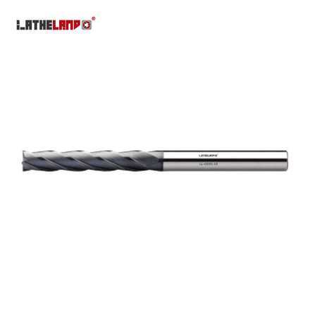 Extra-Long End Mill for General Machining, 4 Flutes, 30° helix
