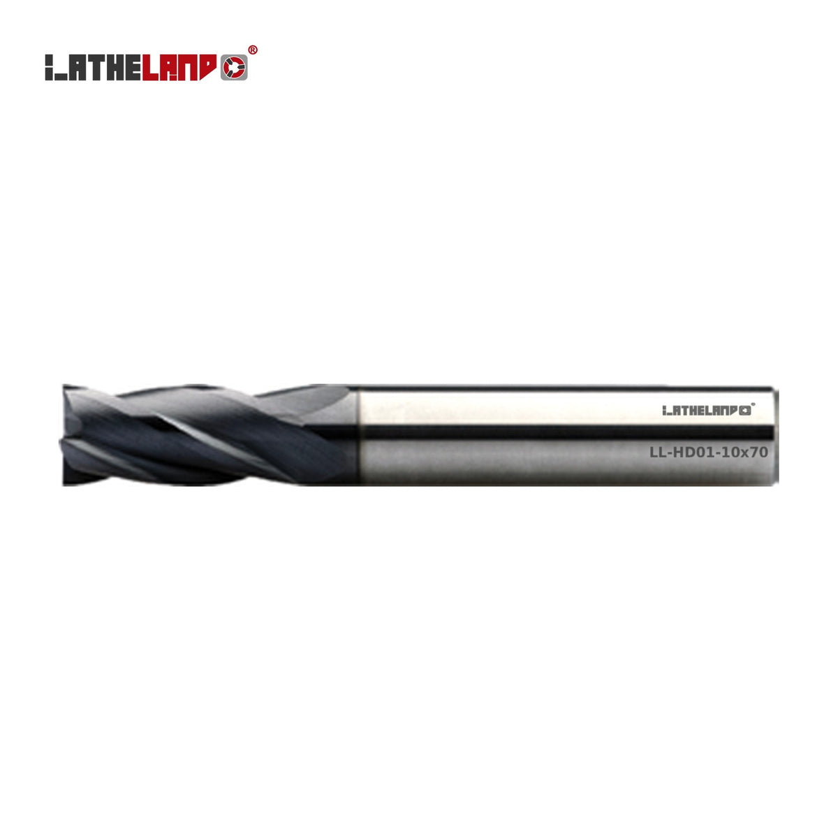LATHELAND® End Mill for Hardened Steel, 4 Flutes, 30° helix, AlTiN – HD01