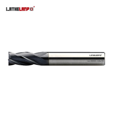 End Mill for Hardened Steel, 4 Flutes, 30° helix, AlTiN