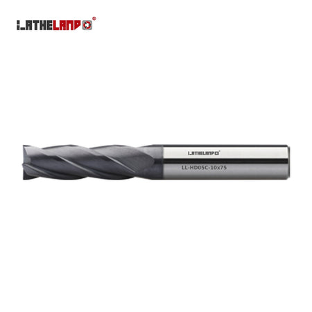 LATHELAND® Long End Mill for Hardened Steel, 4 Flutes, 40° helix, AlCrN / AlTiN – HD05