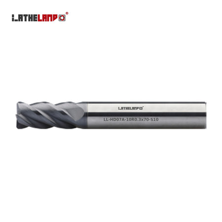 LATHELAND® Torus End Mill for Hardened Steel, 4 Flutes, AlCrN / AlTiN – HD07