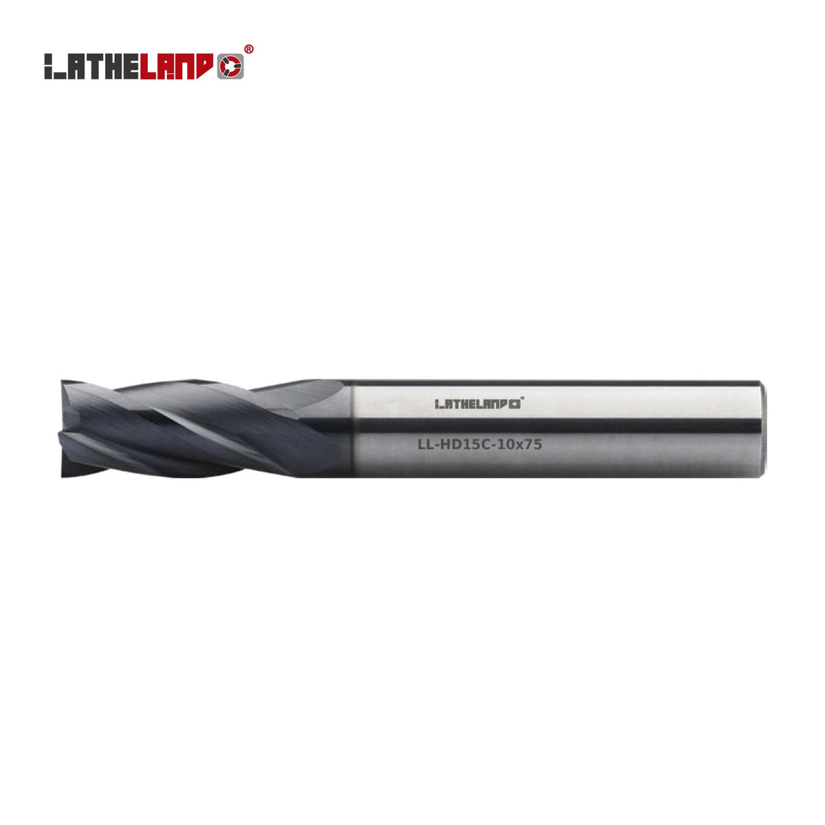 LATHELAND® Long End Mill for Hardened Steel, 4 Flutes, 40° helix, AlCrN / AlTiN / TiSiN multilayer – HD15