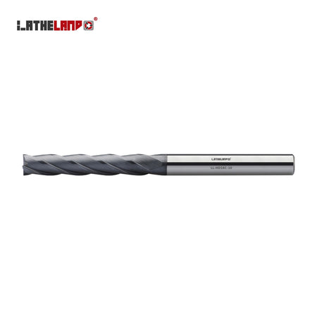 LATHELAND® Extra-Long End Mill for Hardened Steel, 4 Flutes, 40° helix, AlCrN / AlTiN / TiSiN multilayer – HD16