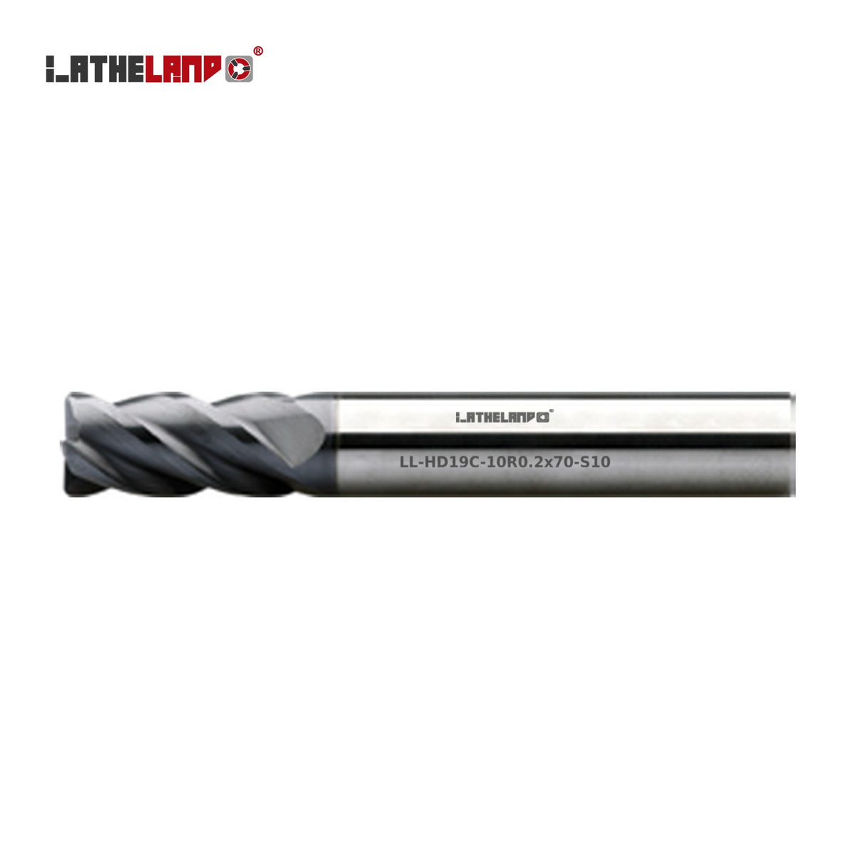 LATHELAND® Torus End Mill for Hardened Steel, 4 Flutes, AlCrN / AlTiN / TiSiN multilayer – HD19