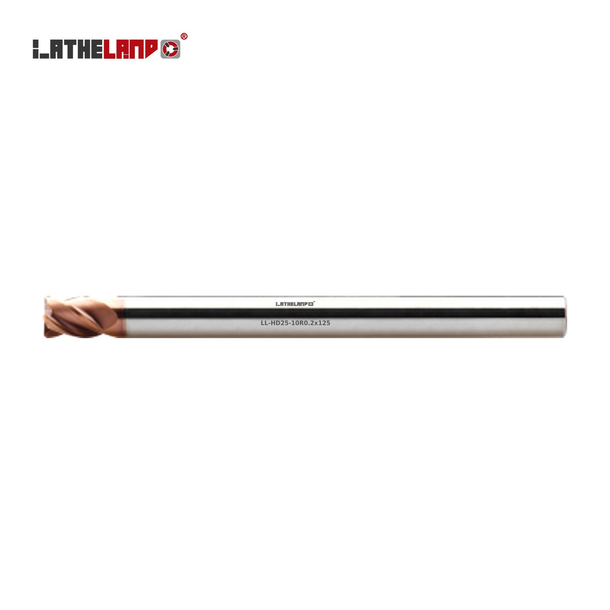 LATHELAND® Extra-Long Long-Reach Torus End Mill for Hardened Steel, 4 Flutes, TiSiN multilayer – HD25