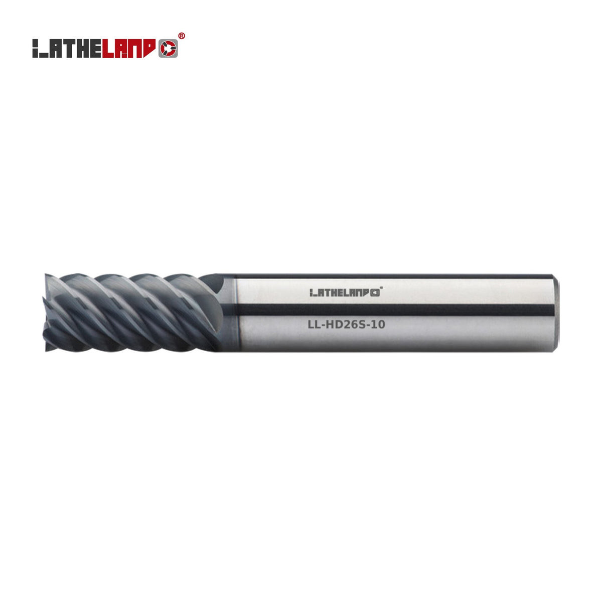 LATHELAND® Multi-Flute End Mill for Hardened Steel, 6/8 Flutes – HD26