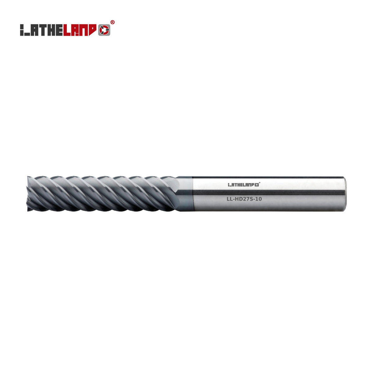 LATHELAND® Multi-Flute Long End Mill for Hardened Steel, 6/8 Flutes – HD27