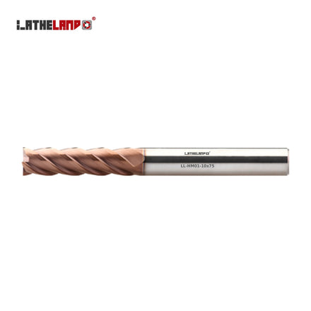 Long End Mill for Hard Milling, 4 Flutes