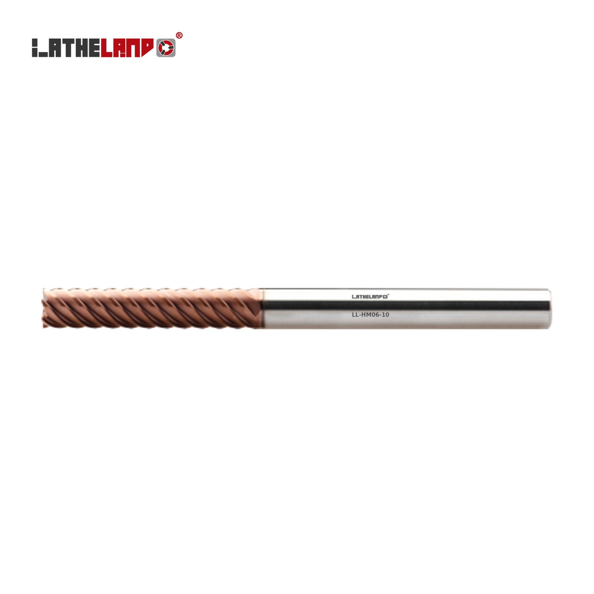 LATHELAND® Multi-Flute Extra-Long End Mill for Hard Milling, 6/8 Flutes – HM06