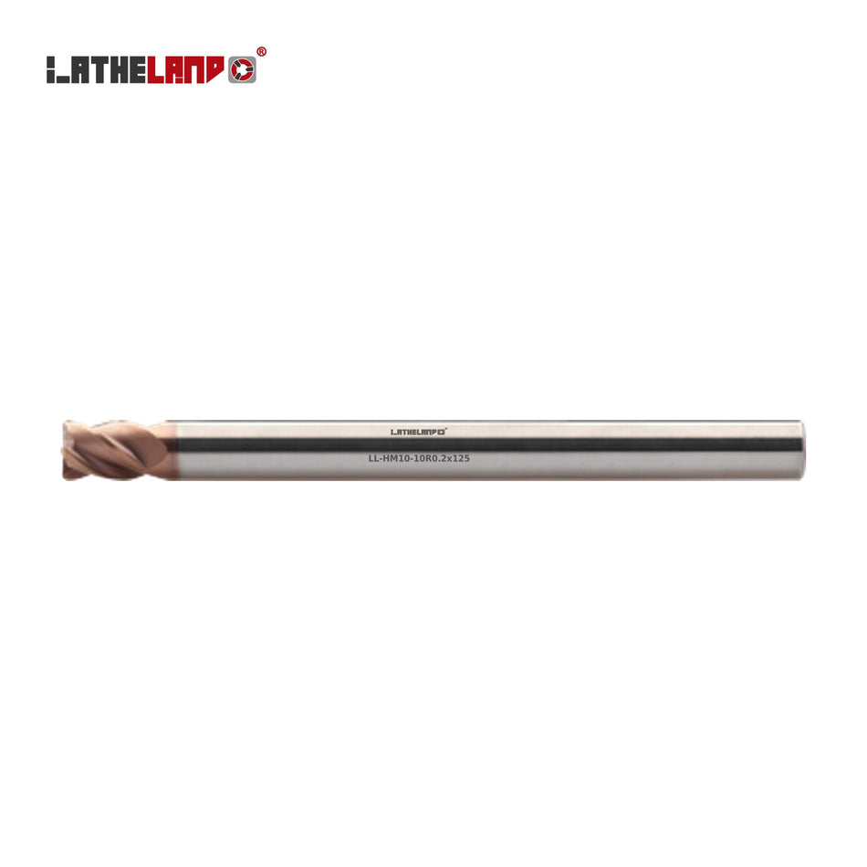 LATHELAND® Extra-Long Long-Reach Torus End Mill for Hard Milling, 4 Flutes – HM10