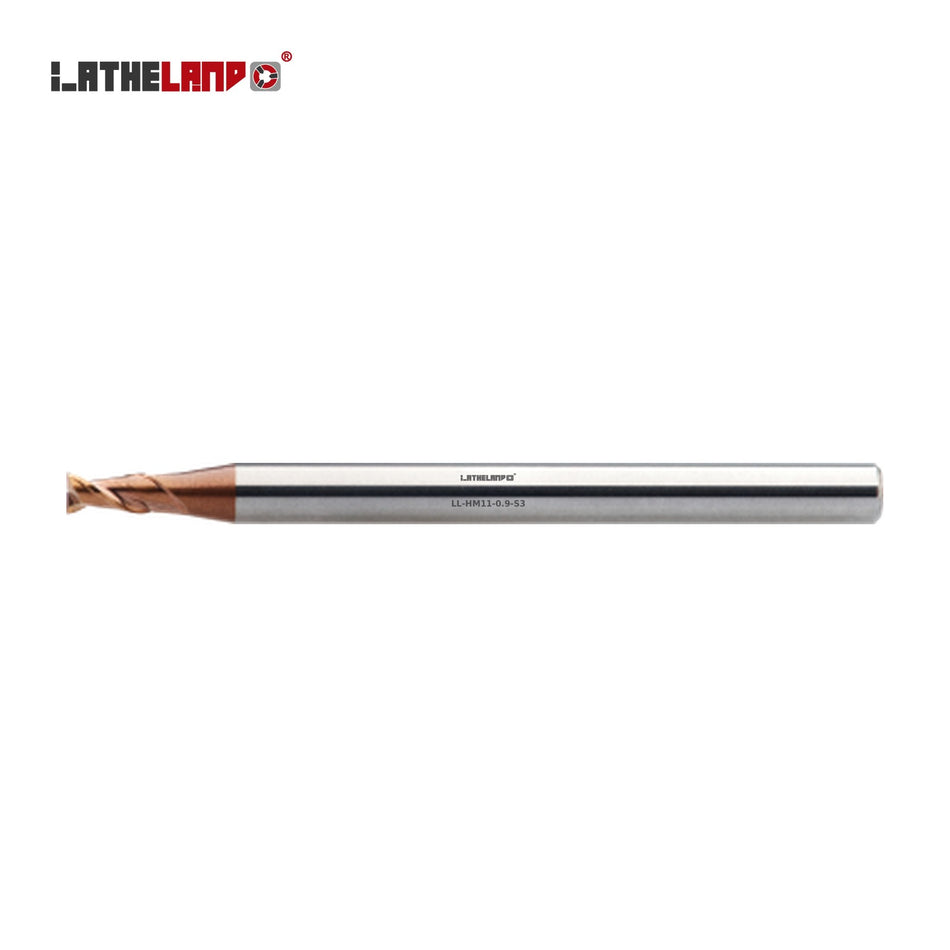 LATHELAND® Miniature End Mill for Hard Milling, 2 Flutes – HM11