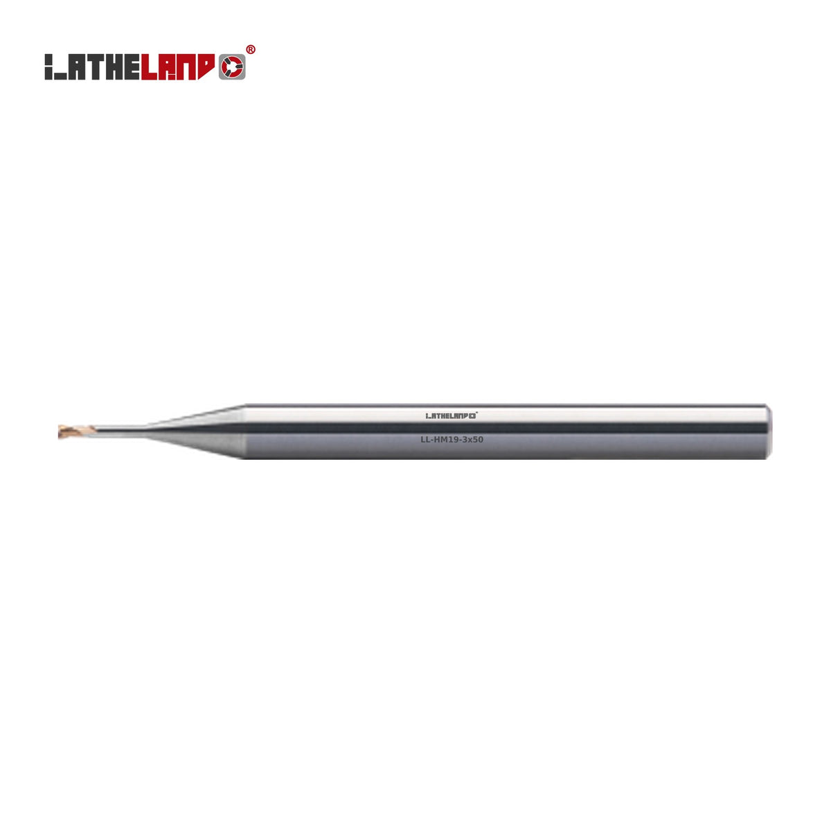 LATHELAND® Miniature End Mill with Long Neck for Hard Milling, 2 Flutes – HM19