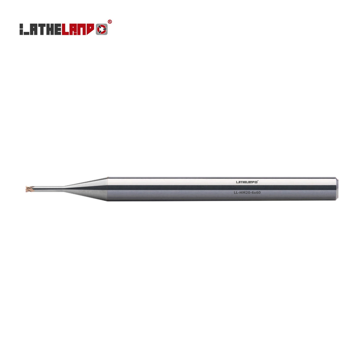 LATHELAND® Miniature End Mill with Long Neck for Hard Milling, 4 Flutes – HM20