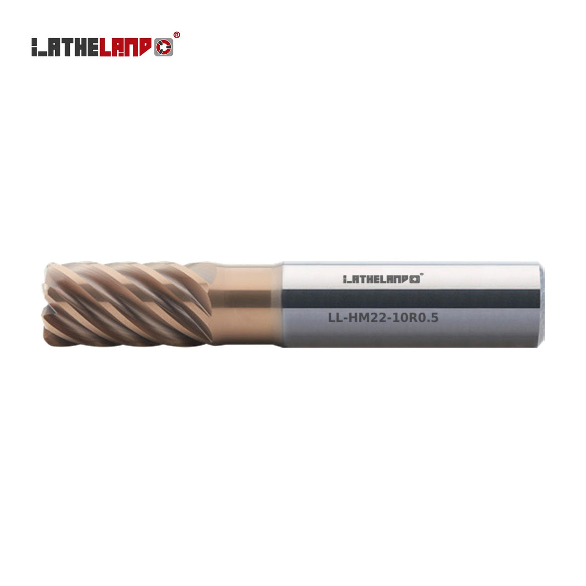 LATHELAND® Variable-Helix Multi-Flute Torus End Mill for Hard Milling, 6/7 Flutes – HM22