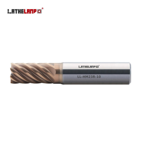 LATHELAND® Variable-Helix Multi-Flute End Mill for Hard Milling, 6/7 Flutes – HM23