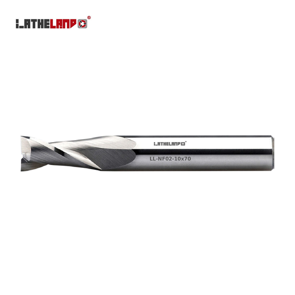 LATHELAND® Aluminium End Mill, 2 Flutes, 40° helix – NF02