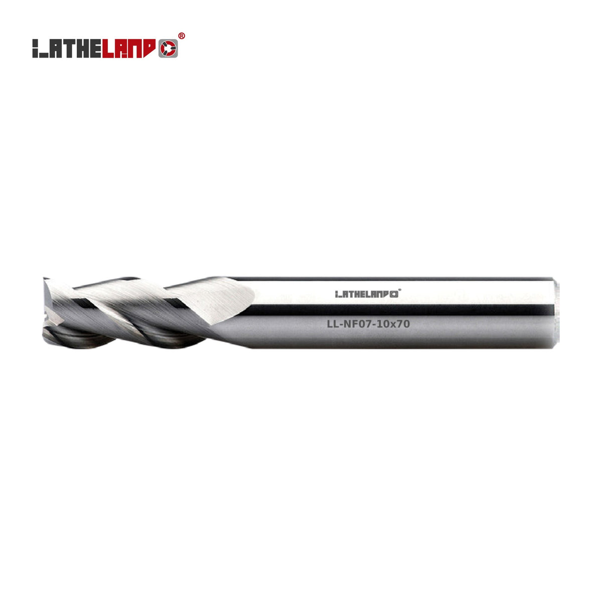 LATHELAND® Aluminium End Mill, 3 Flutes, 40° helix – NF07