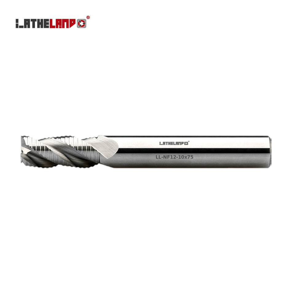 LATHELAND® Aluminium Roughing End Mill, 3 Flutes – NF12