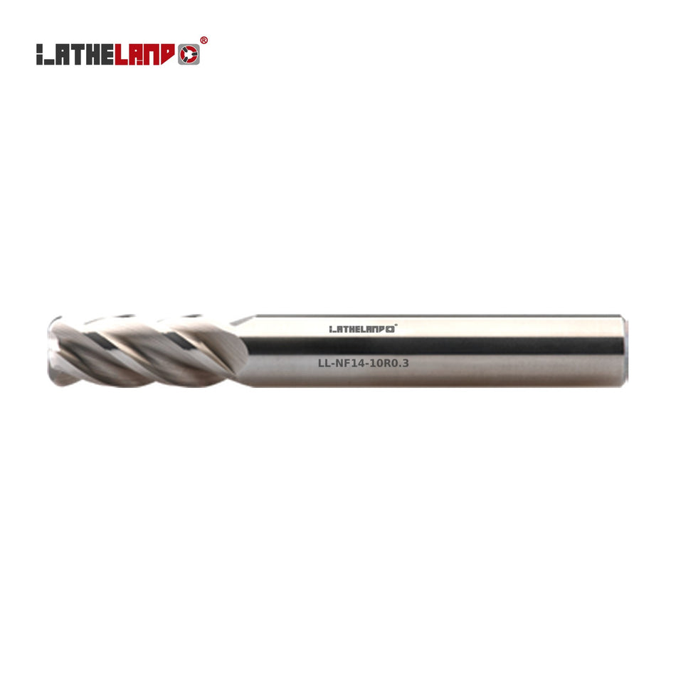 LATHELAND® Variable-Helix Aluminium Torus End Mill, 4 Flutes – NF14
