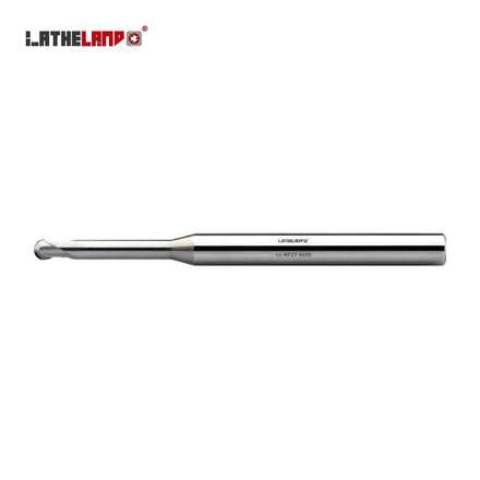 Miniature Aluminium Ball Nose Cutter with Long Neck, 2 Flutes