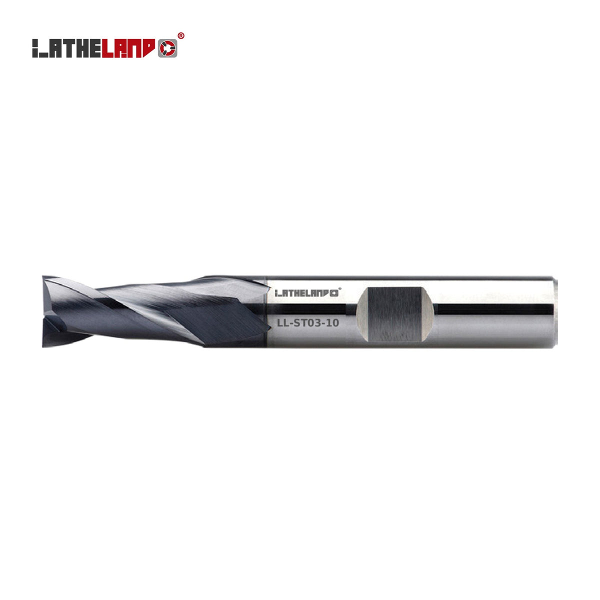 LATHELAND® End Mill for Stainless, Titanium & Superalloys, Weldon shank, 2 Flutes – ST03