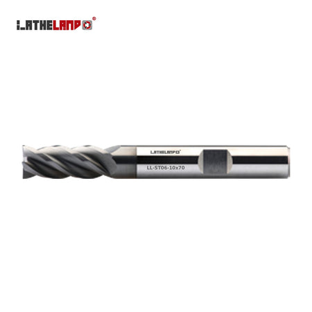 LATHELAND® Variable-Helix End Mill for Stainless, Titanium & Superalloys, 4 Flutes, 40° helix, AlCrN, Ø3–20 mm – ST06