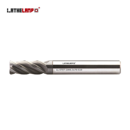 LATHELAND® Variable-Helix Torus End Mill for Stainless, Titanium & Superalloys, 4 Flutes, 40° helix, AlCrN, Ø3–20 mm – ST07