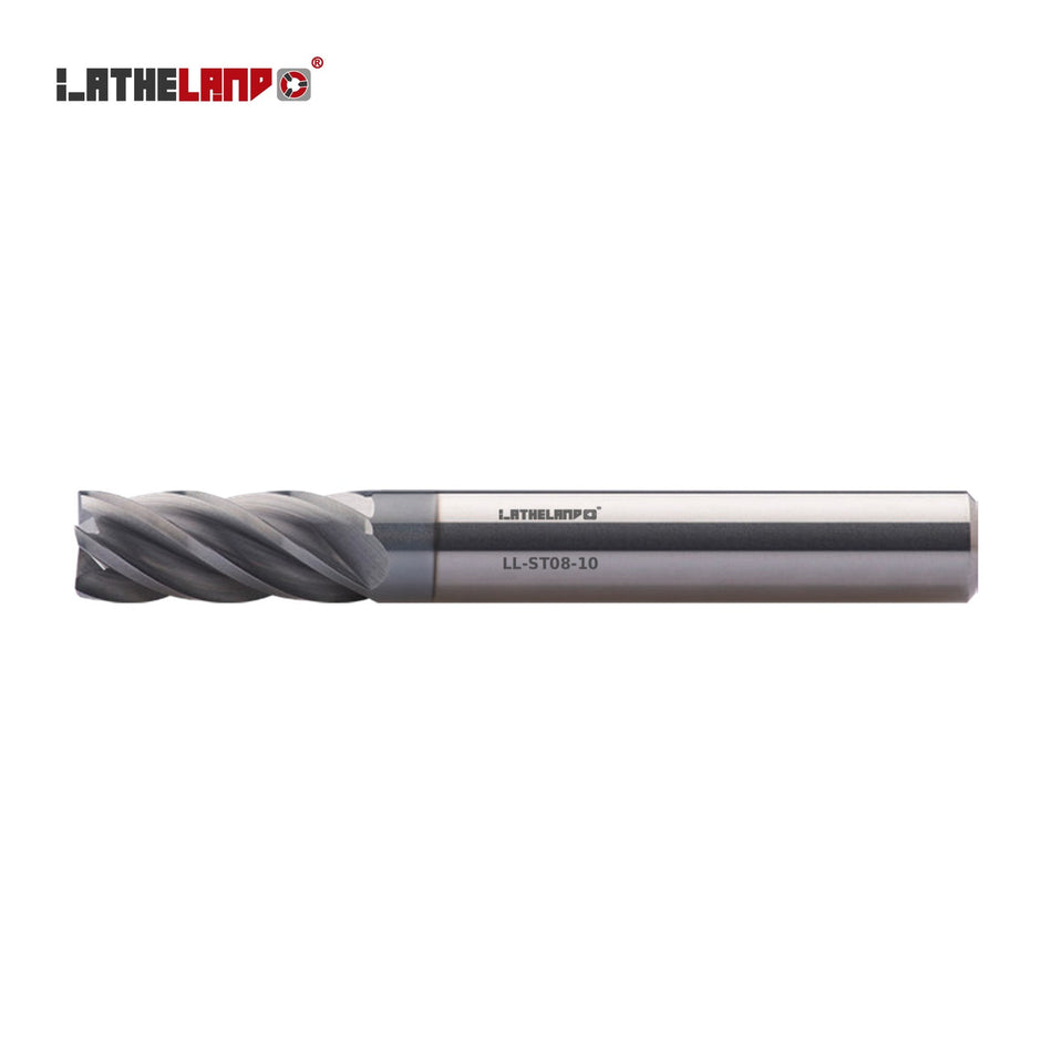 LATHELAND® Variable-Helix Torus End Mill for Stainless, Titanium & Superalloys, 5 Flutes – ST08