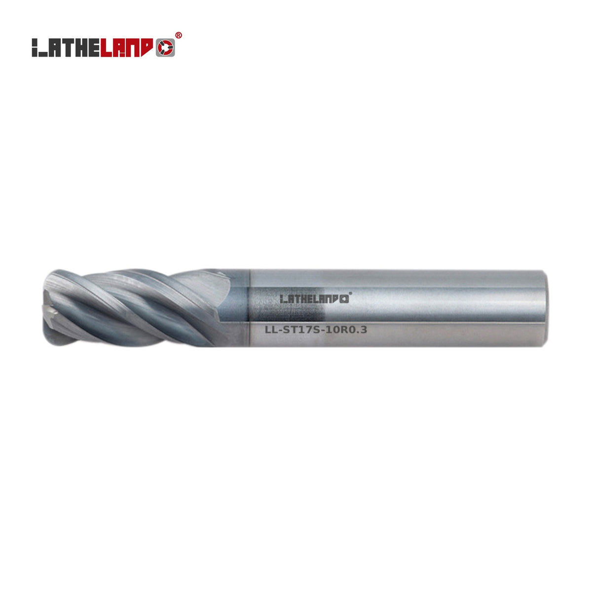 LATHELAND® Variable-Helix Torus End Mill for Stainless, Titanium & Superalloys, Weldon shank, 4 Flutes, AlCrN / TiSiN multilayer – ST17