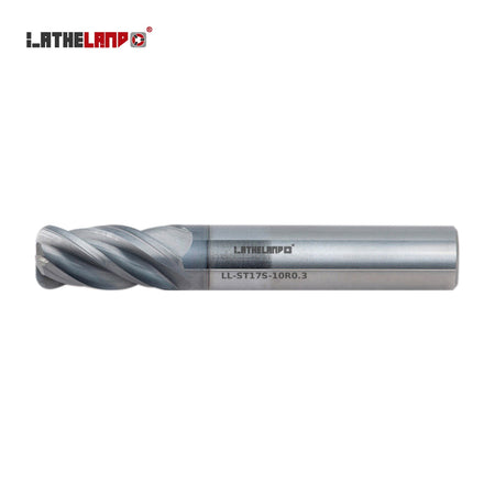 LATHELAND® Variable-Helix Torus End Mill for Stainless, Titanium & Superalloys, Weldon shank, 4 Flutes, AlCrN / TiSiN multilayer – ST17