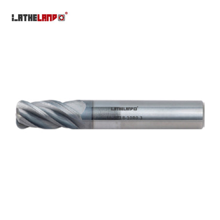 LATHELAND® Variable-Helix Torus End Mill for Stainless, Titanium & Superalloys, with neck recess, 4 Flutes – ST18