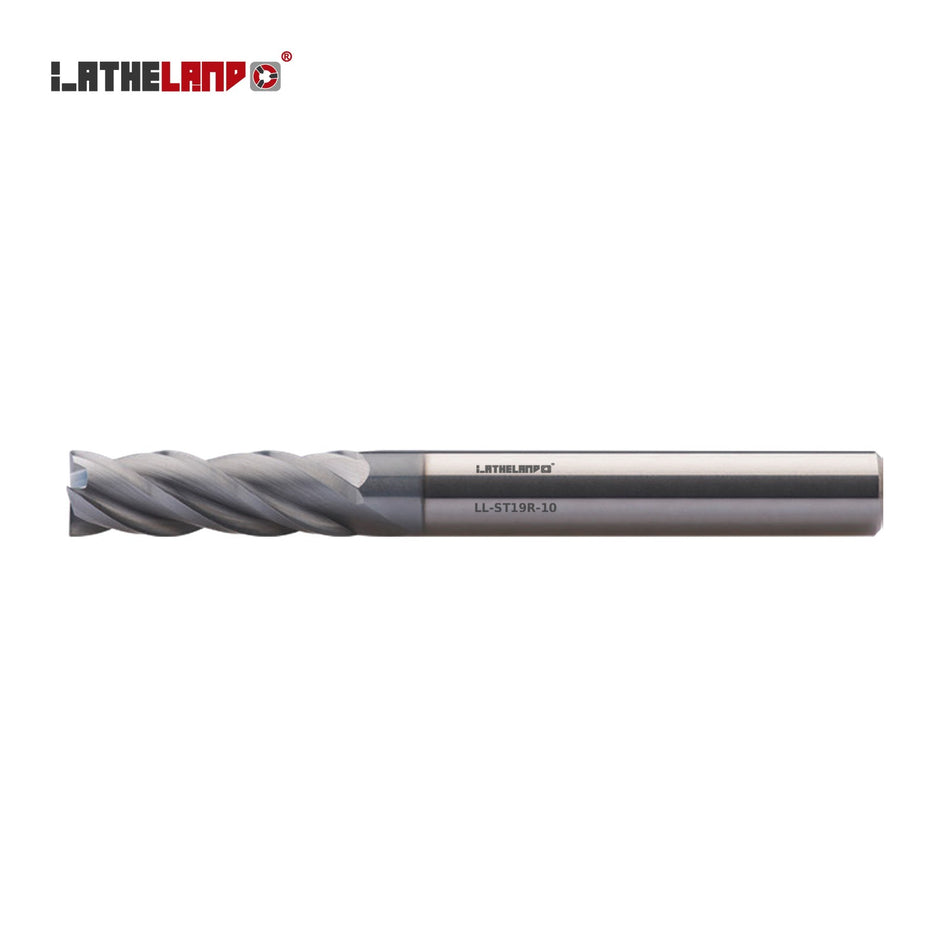 LATHELAND® Variable-Helix Long Torus End Mill for Stainless, Titanium & Superalloys, 4 Flutes – ST19