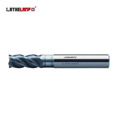 LATHELAND® Variable-Helix Torus End Mill for Stainless, Titanium & Superalloys, 4 Flutes, AlCrN, Ø1–20 mm – ST24