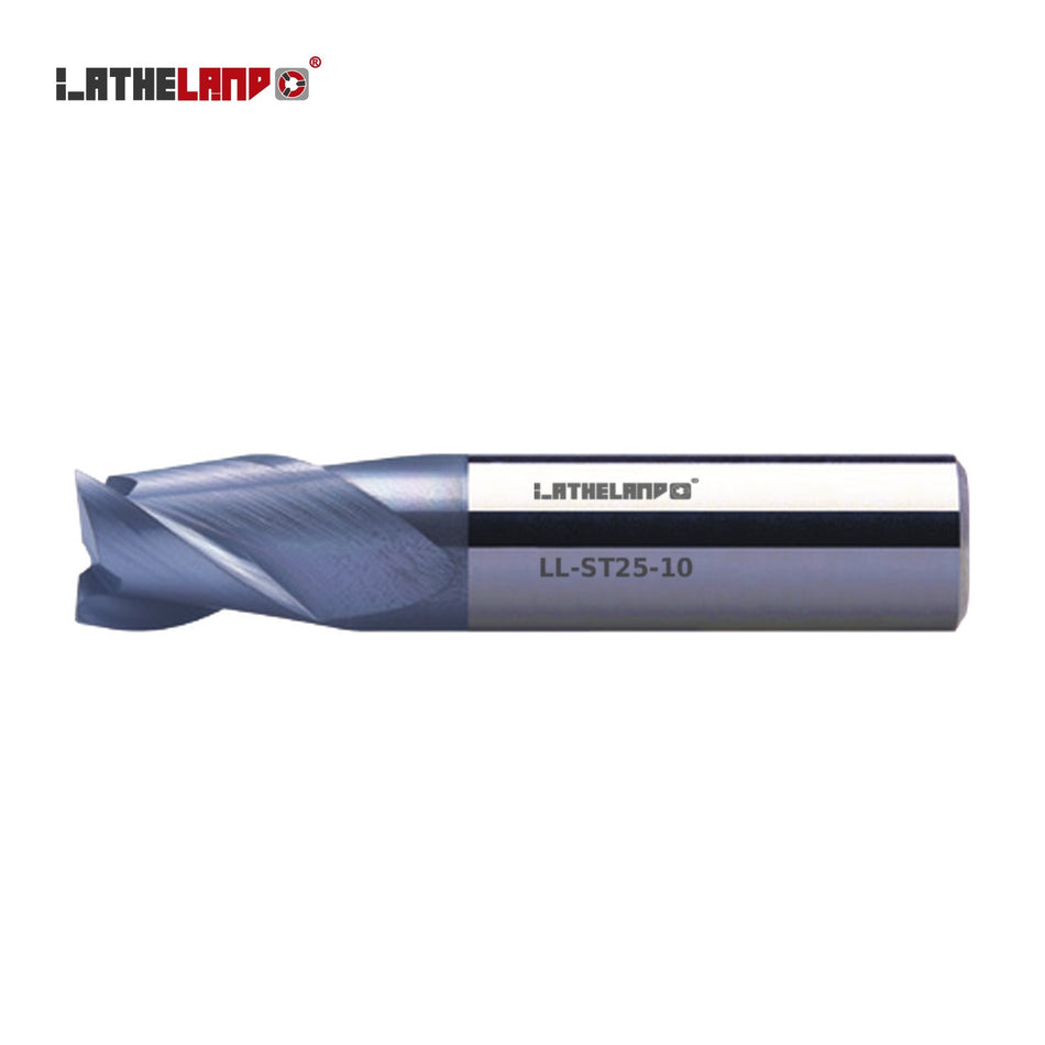 LATHELAND® Variable-Helix End Mill for Stainless, Titanium & Superalloys, 3 Flutes – ST25