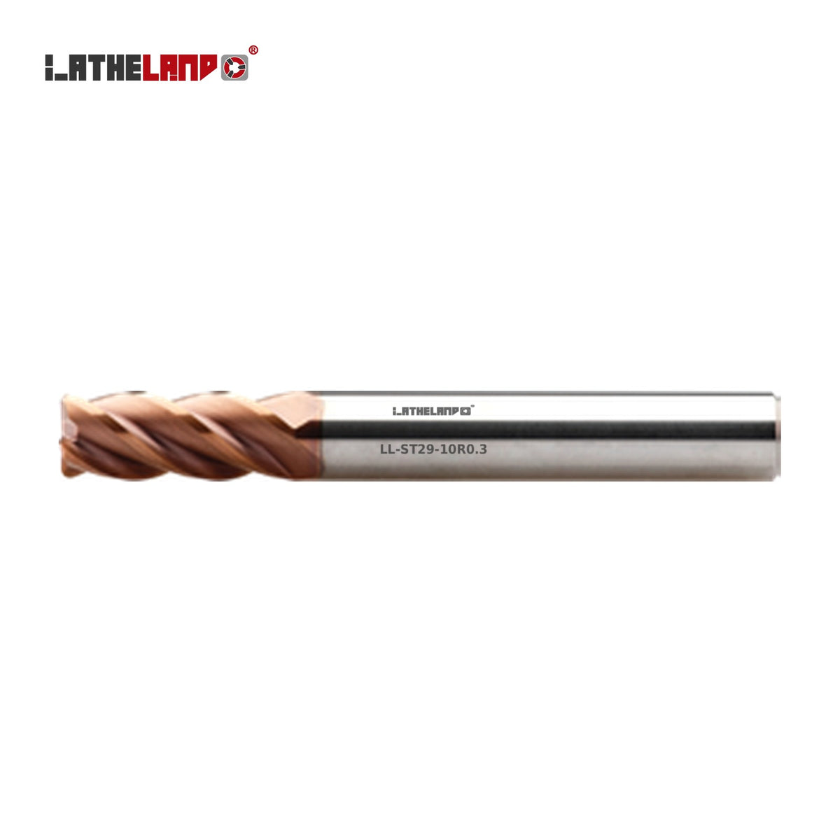 LATHELAND® Variable-Helix Torus End Mill for Stainless, Titanium & Superalloys, Weldon shank, 4 Flutes, TiSiN multilayer – ST29