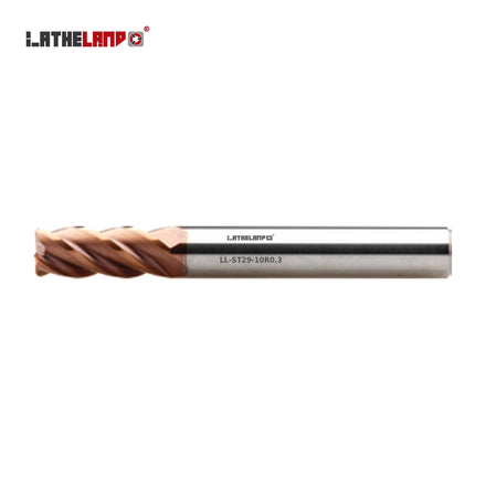 Variable-Helix Torus End Mill for Stainless, Titanium & Superalloys, Weldon shank, 4 Flutes, TiSiN multilayer